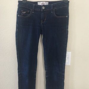 ❤️HOLLISTER DARK WASH DENIM SKINNY JEANS SIZE 1